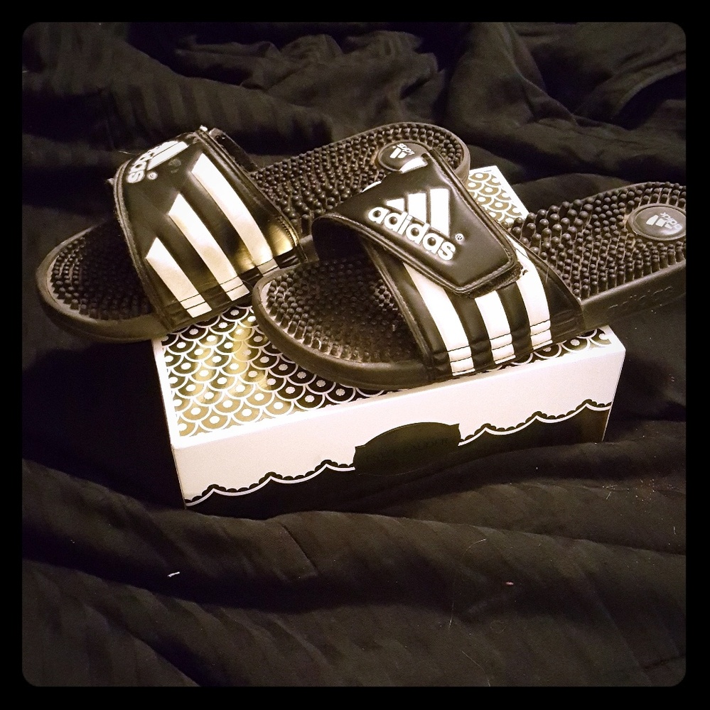 ADIDAS sandals black women's size 8
